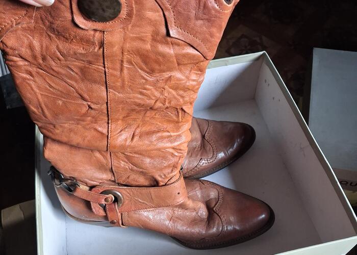 Grajewo ogłoszenia: Kozaki skórzane. Wkładka 24,5-25cm.